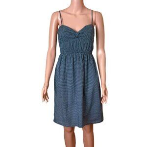 J. Crew Cami Twist Sundress 2 Fit & Flare Black & White Triangle Print Dress